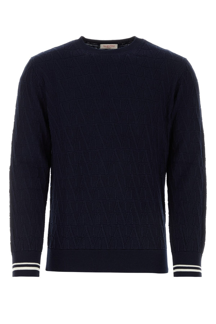 Dark blue cotton sweater