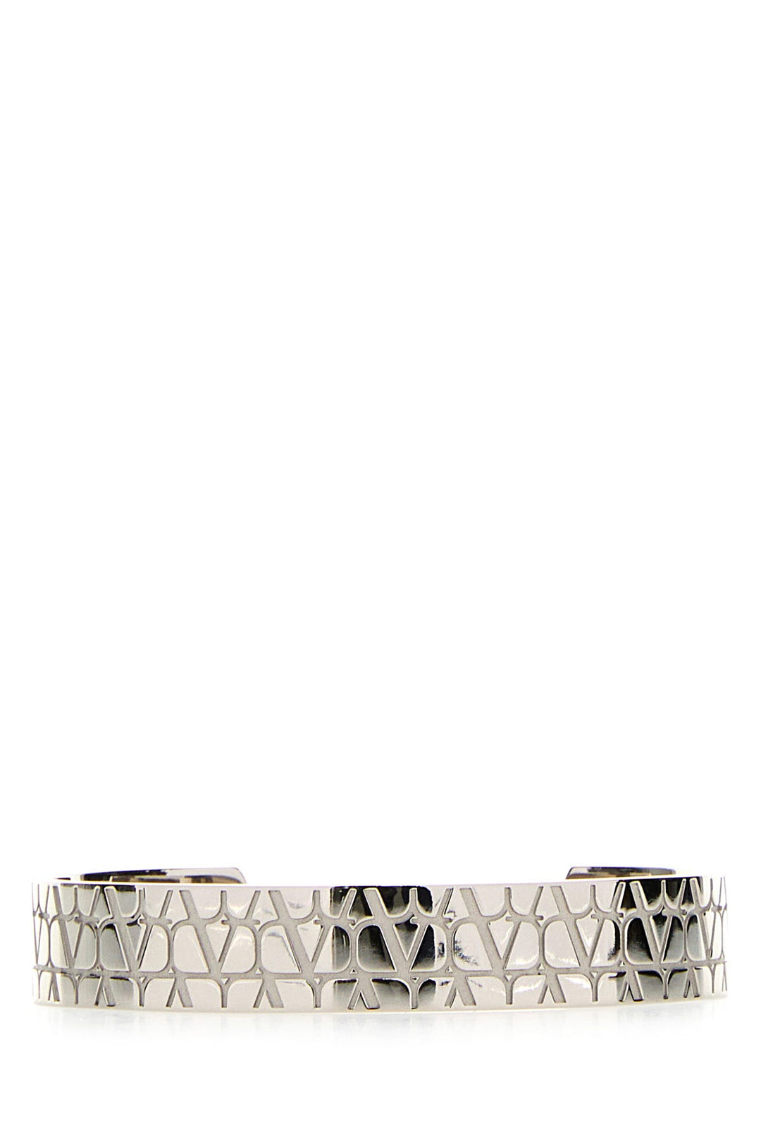 Silver metal VLogo bracelet