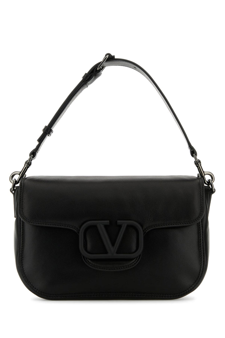 Black leather LocÃ² handbag