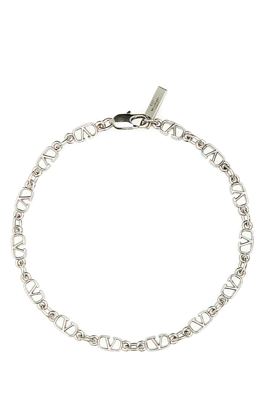 Silver metal VLogo bracelet