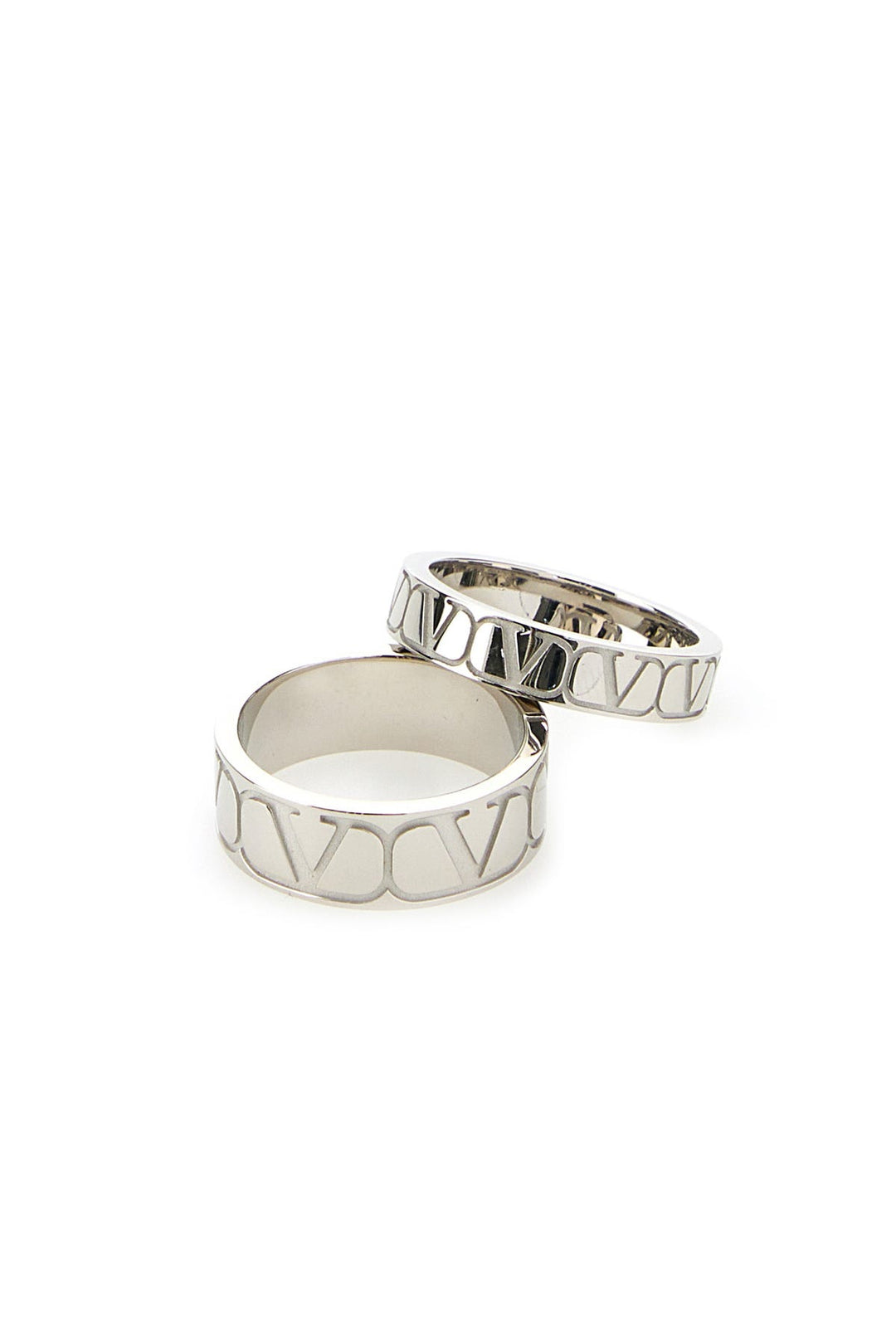 Silver metal rings