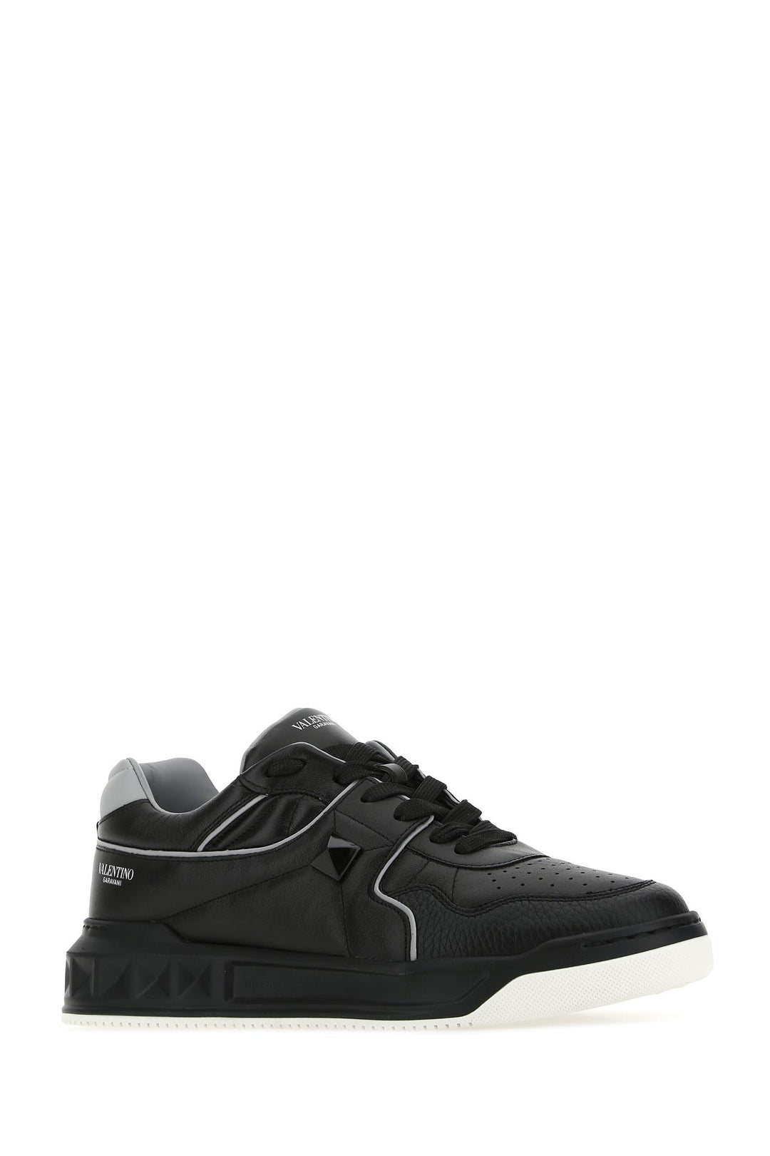 Black nappa leather One Stud sneakers