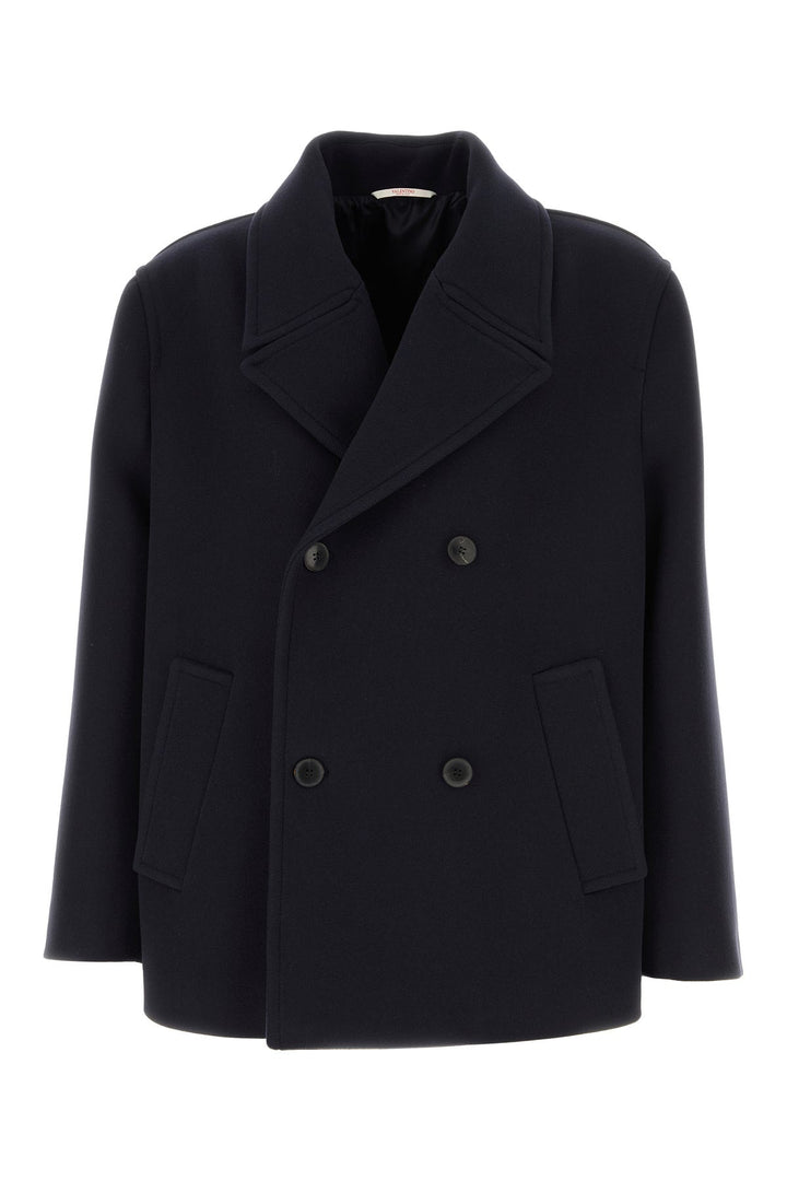 Midnight blue wool coat