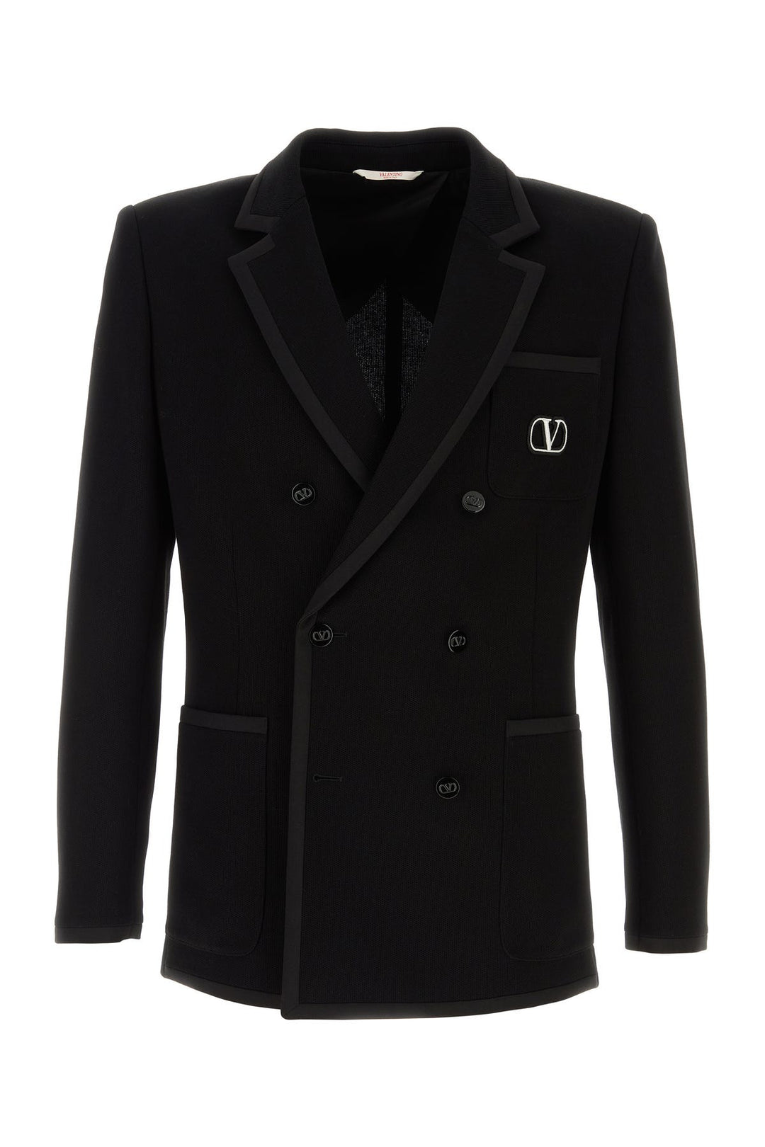 Black cotton blazer