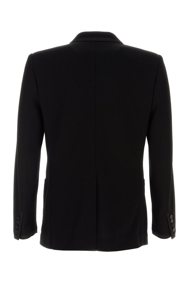 Black cotton blazer