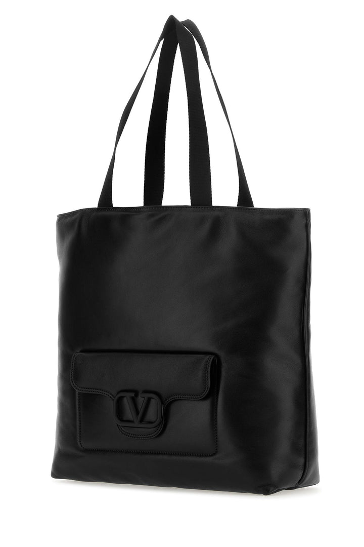 Black nappa leather Valentino Garavani Noir shopping bag