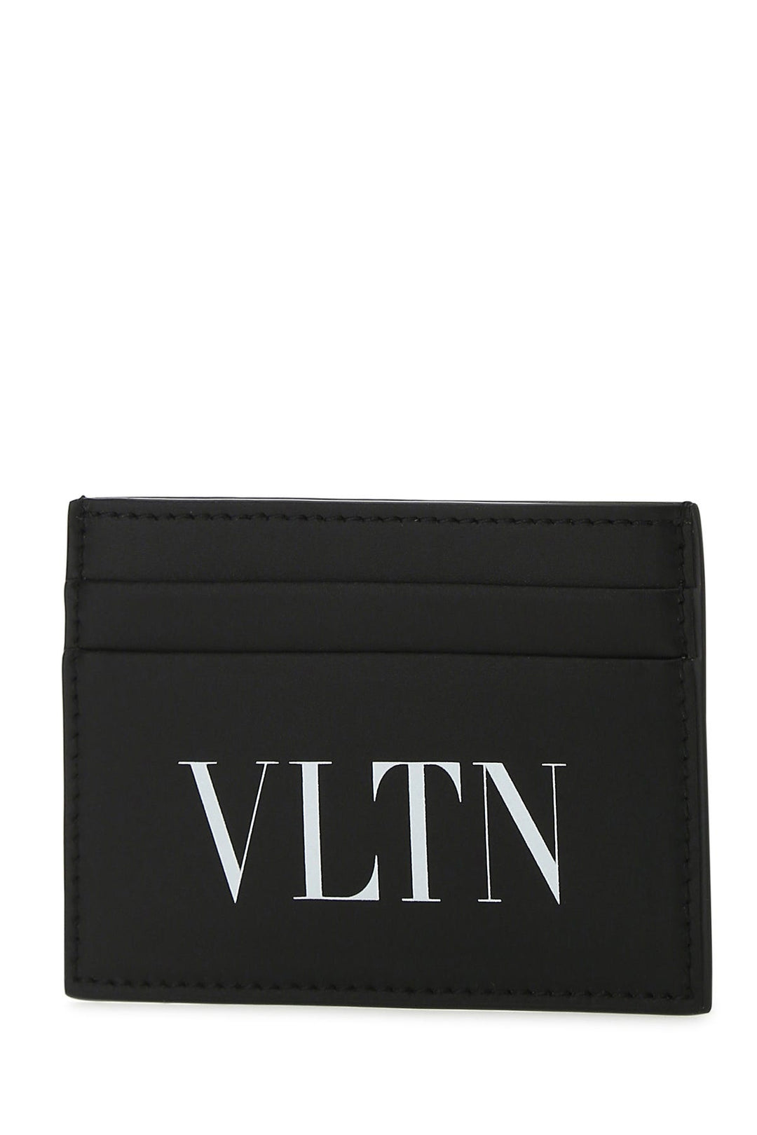 Black leather card holder