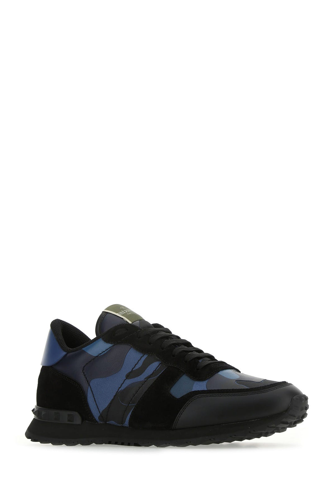 Multicolor fabric and nappa leather Rockrunner Camouflage sneakers