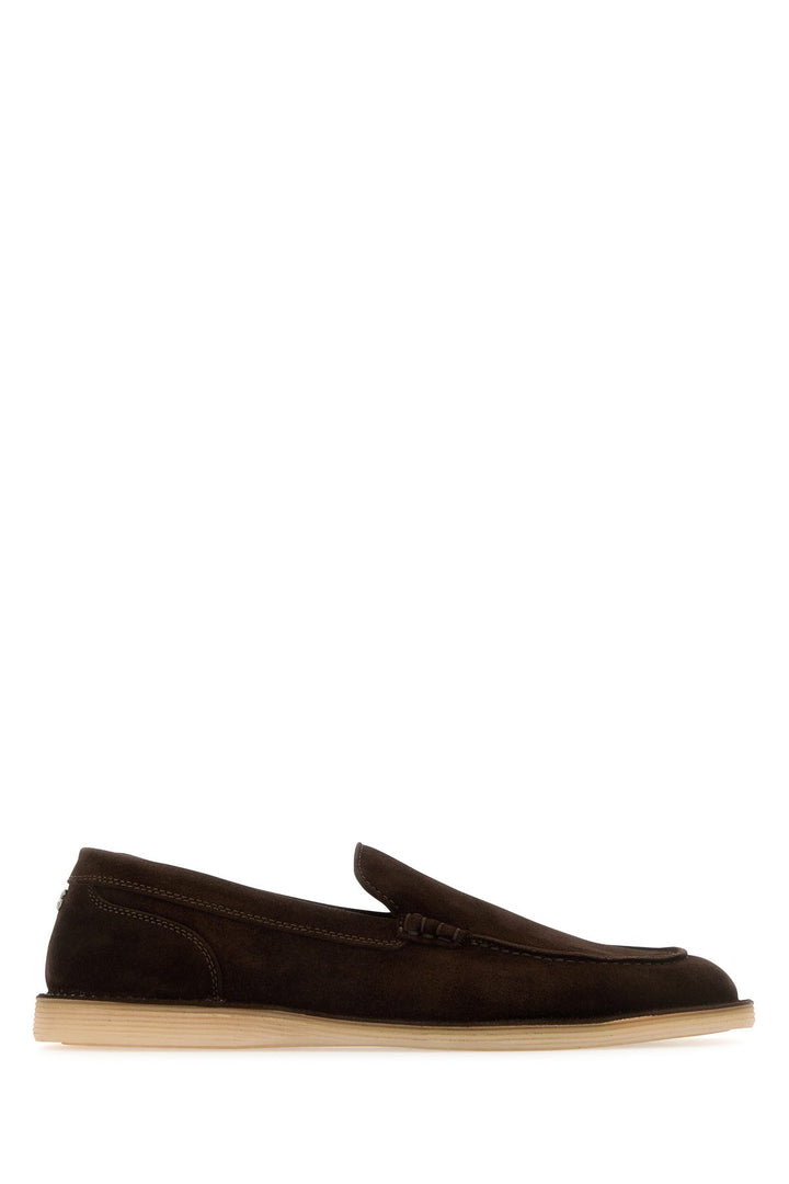 Chocolate suede New Florio loafers