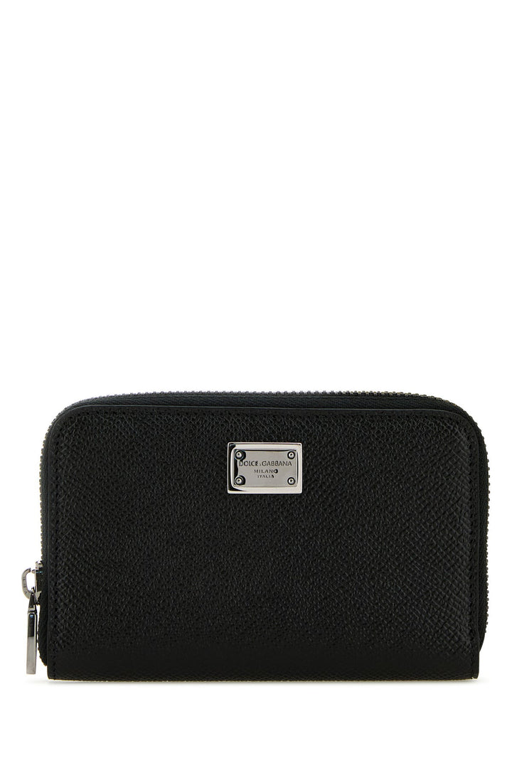 Black leather wallet