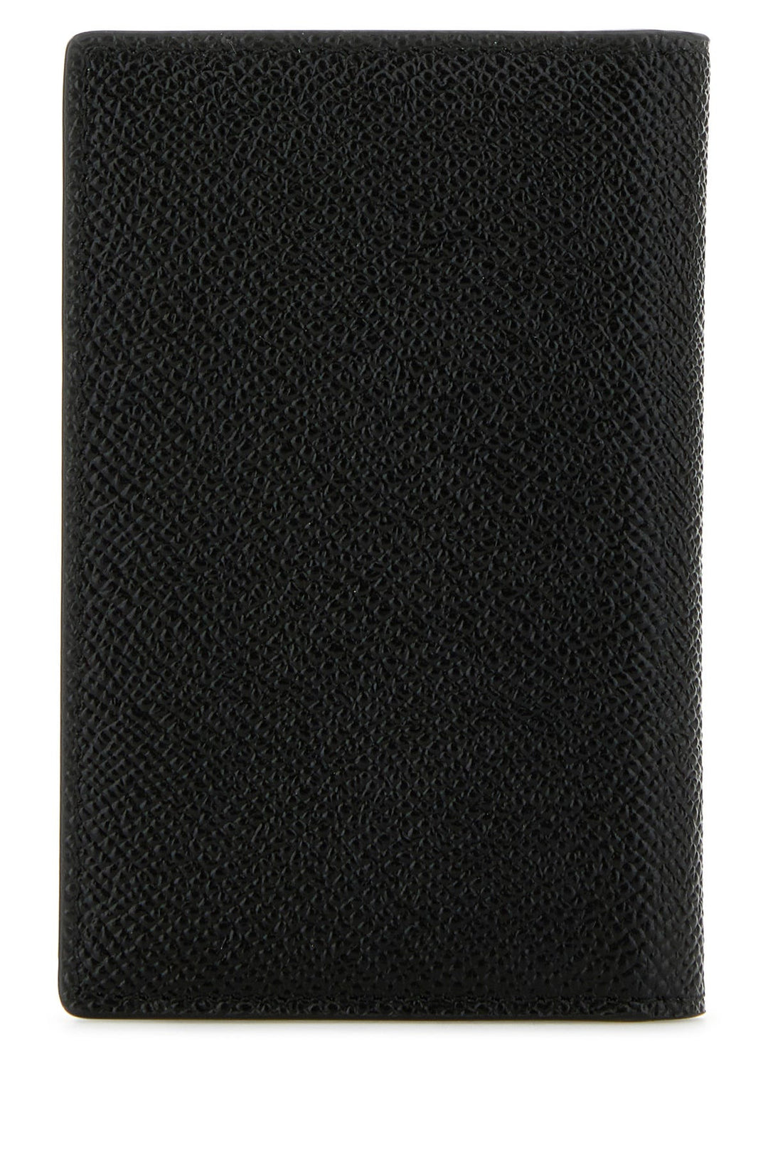 Black leather card holder