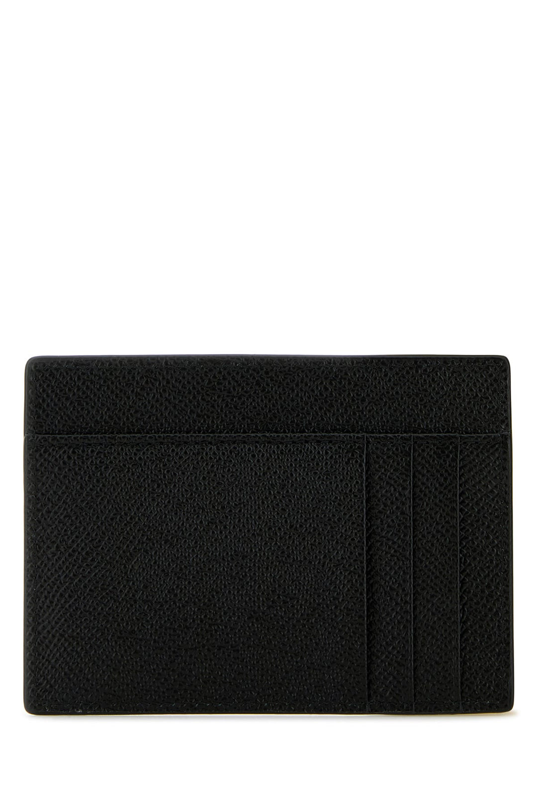 Black leather card holder