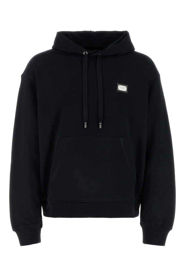 Black cotton sweatshirt