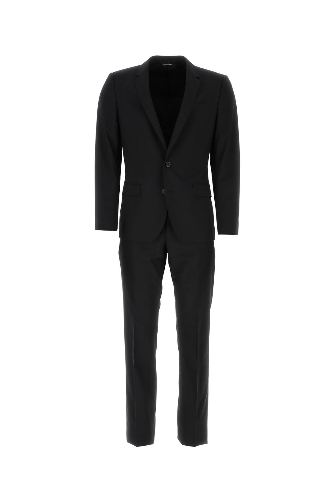 Black stretch wool tuxedo