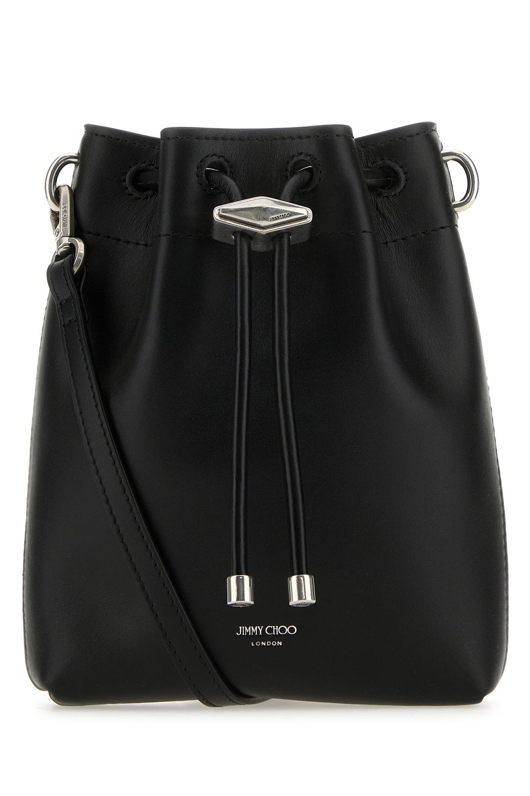 Black leather Bon Bon bucket bag