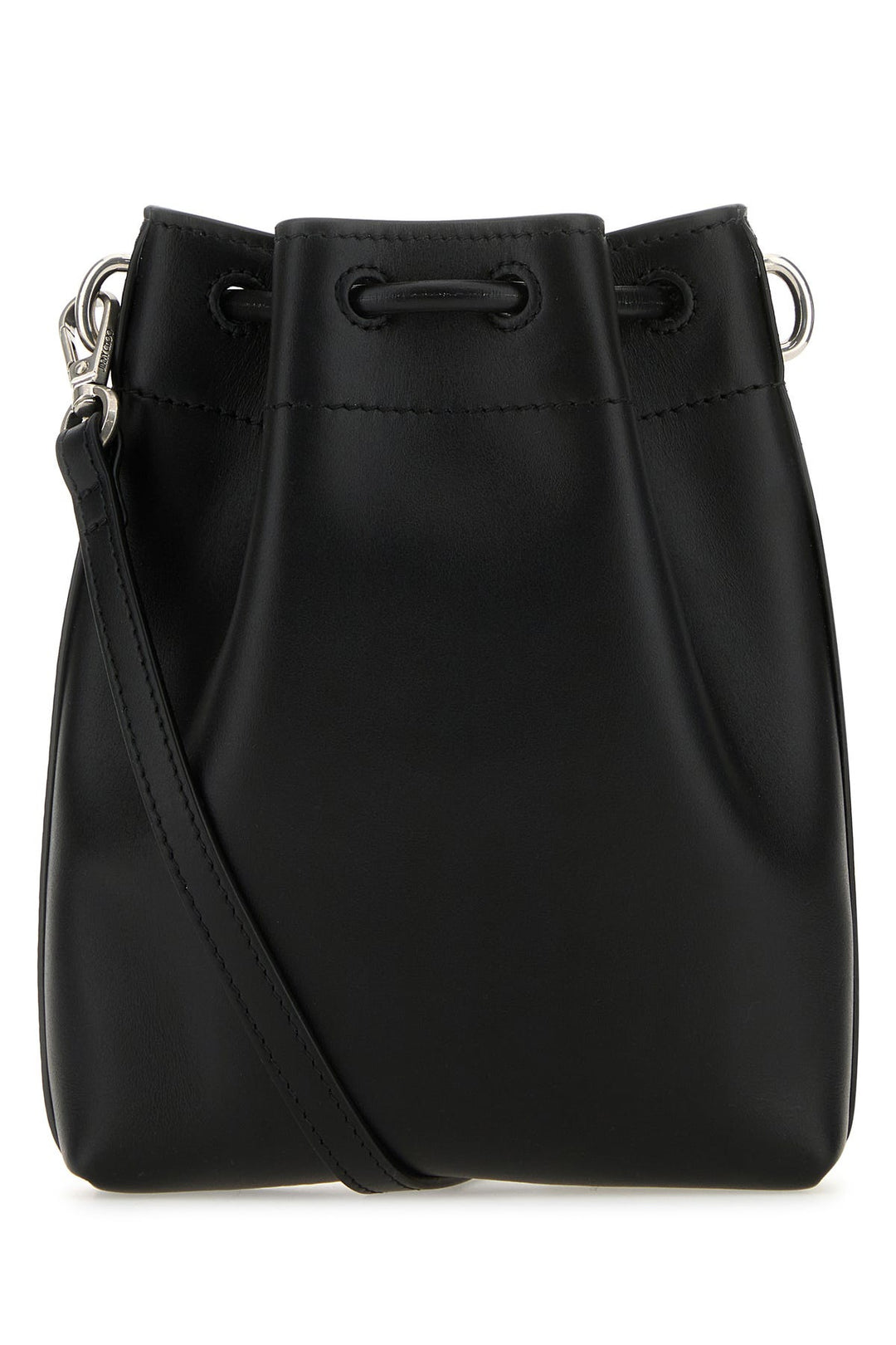 Black leather Bon Bon bucket bag