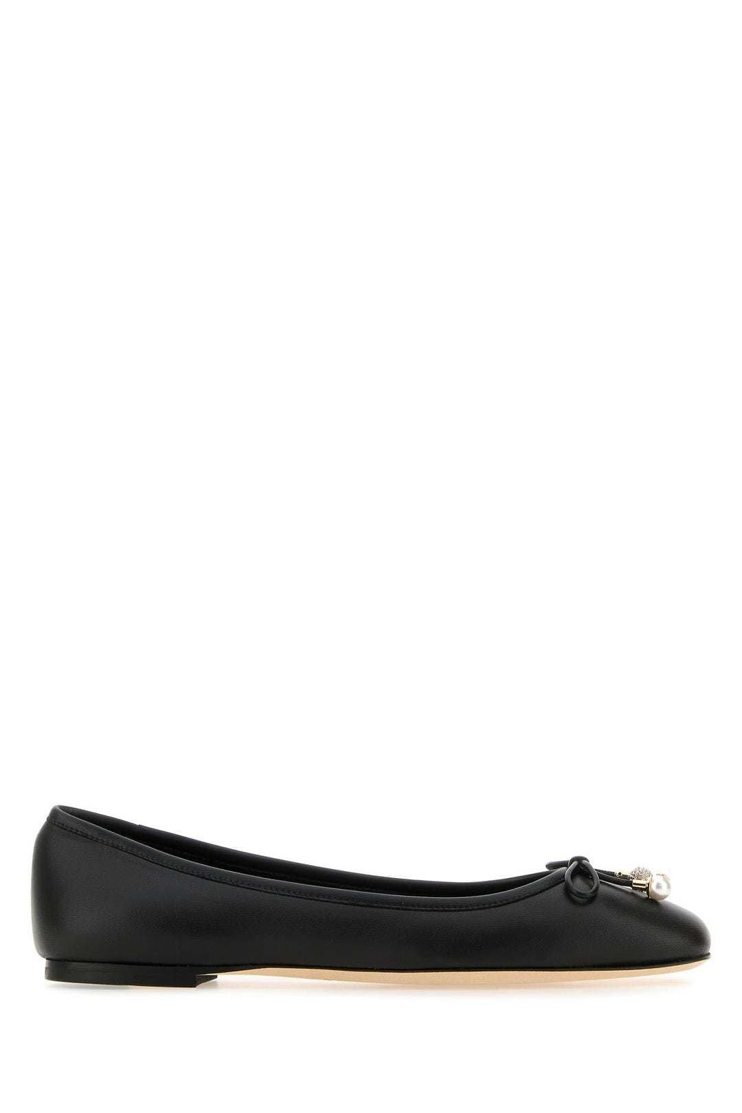 Black nappa leather Elme ballerinas