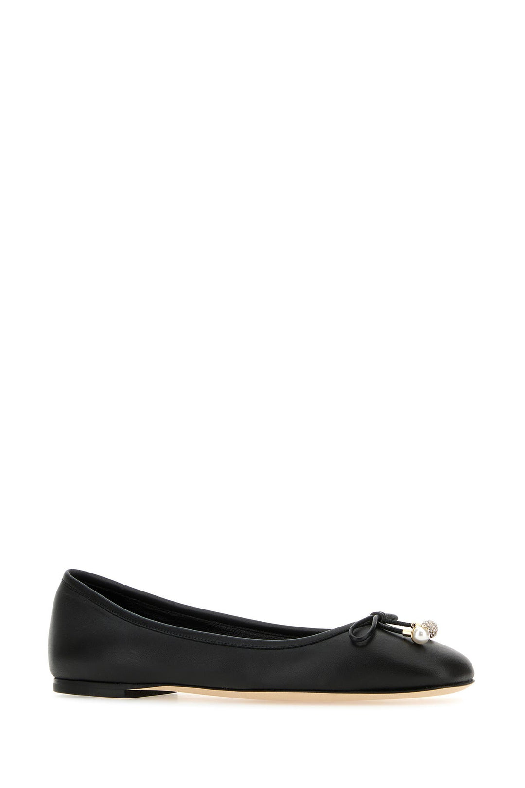 Black nappa leather Elme ballerinas