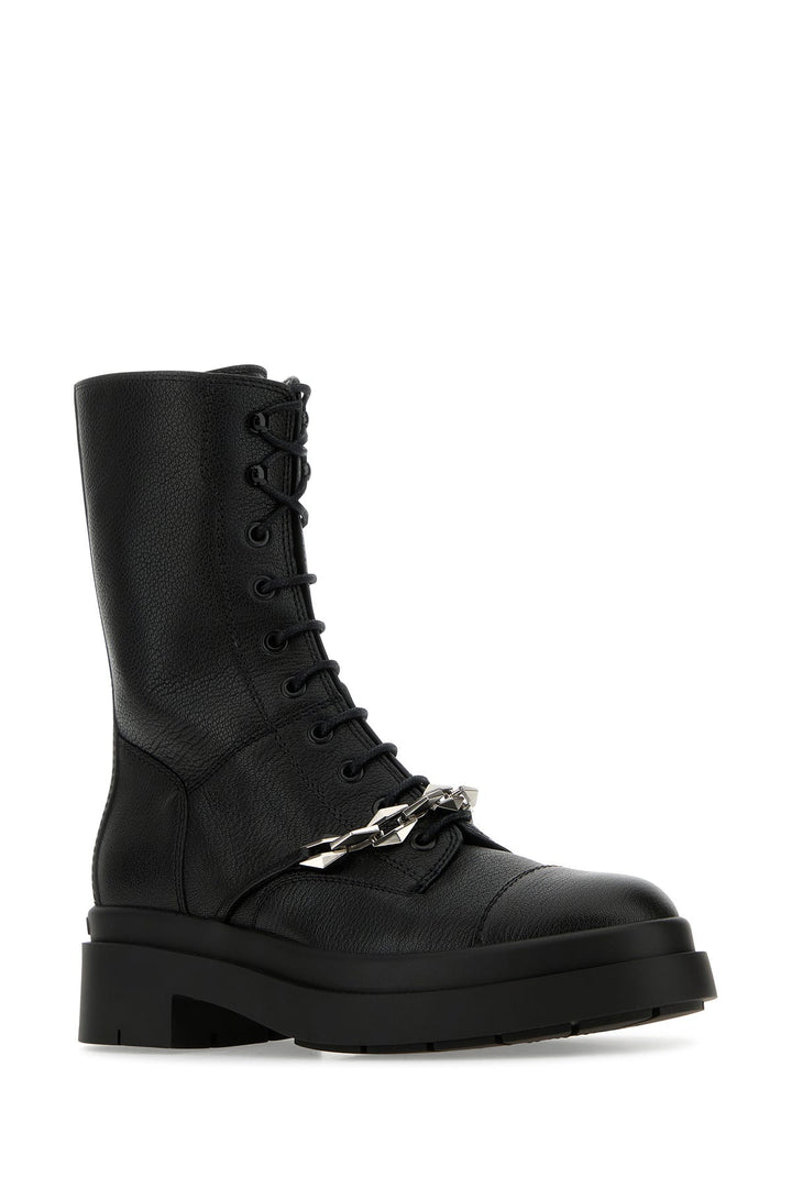 Black leather Nari ankle boots