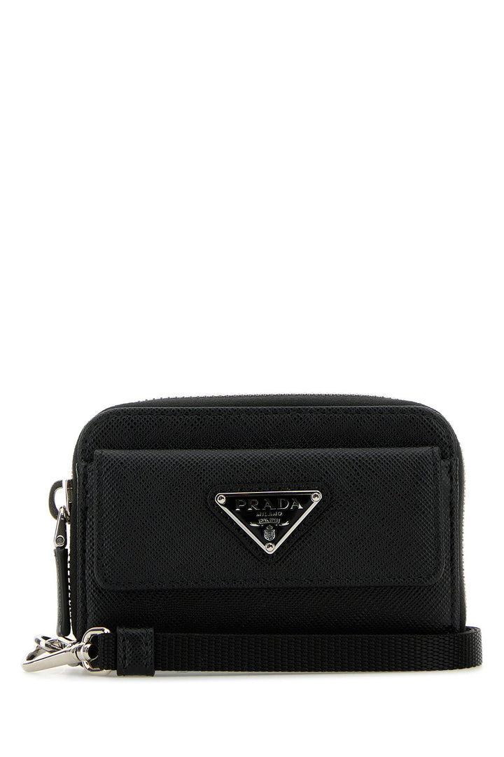 Black leather wallet