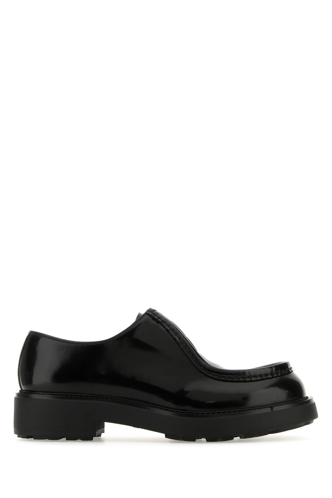 Black leather Diapason lace-up shoes