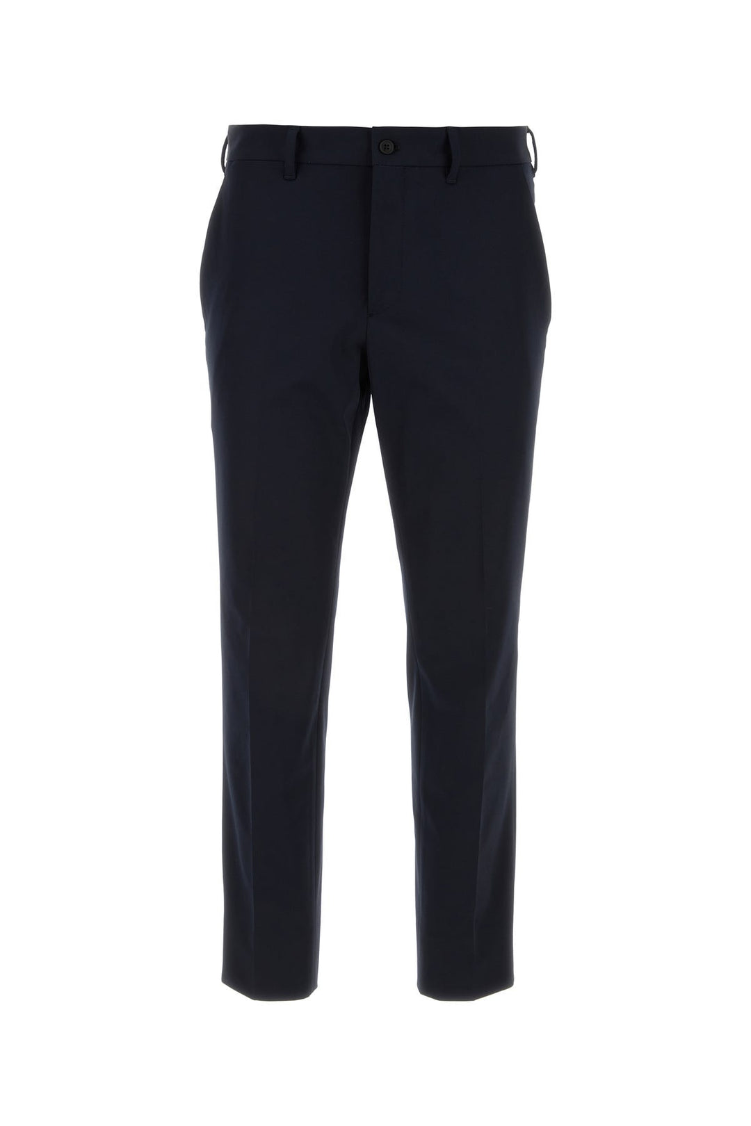 Blue stretch polyester pant