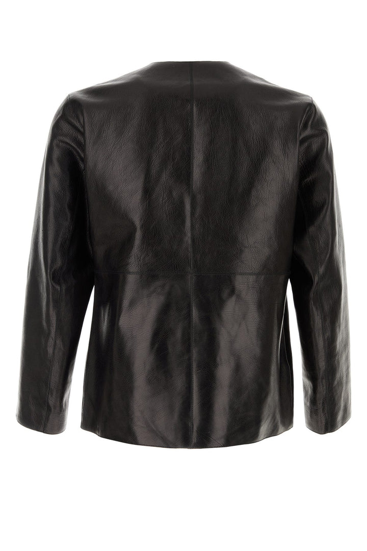 Black leather jacket