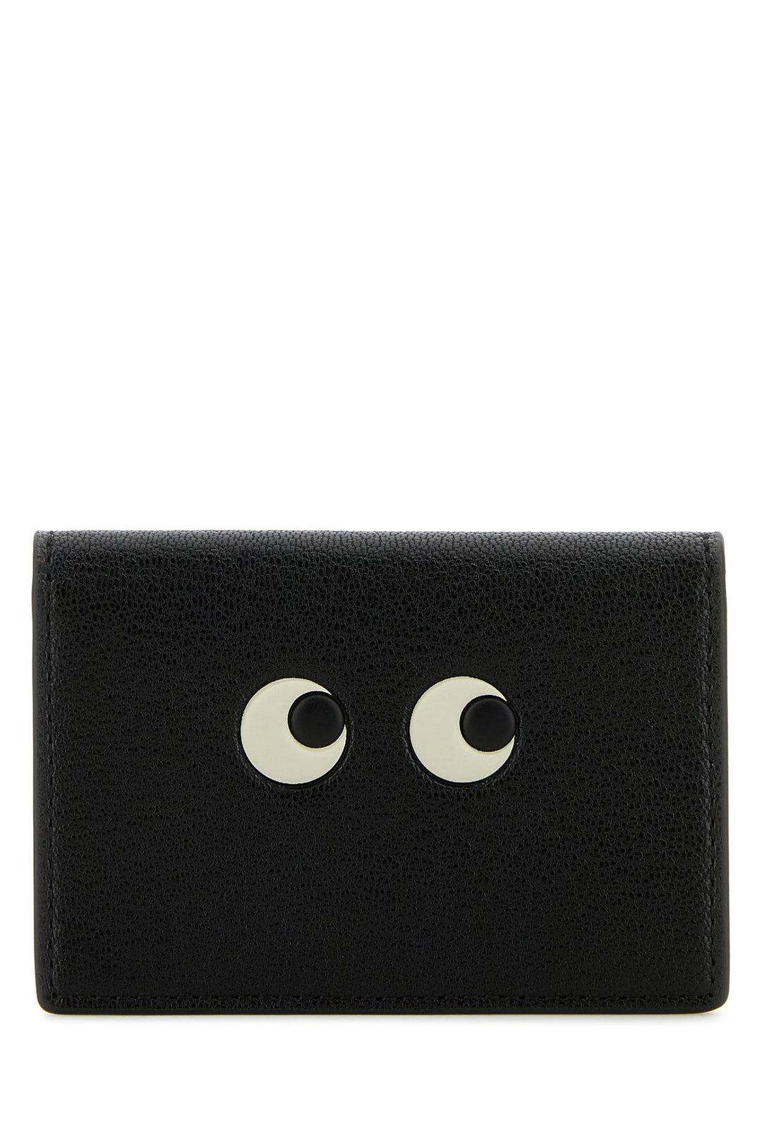 Black leather card holder