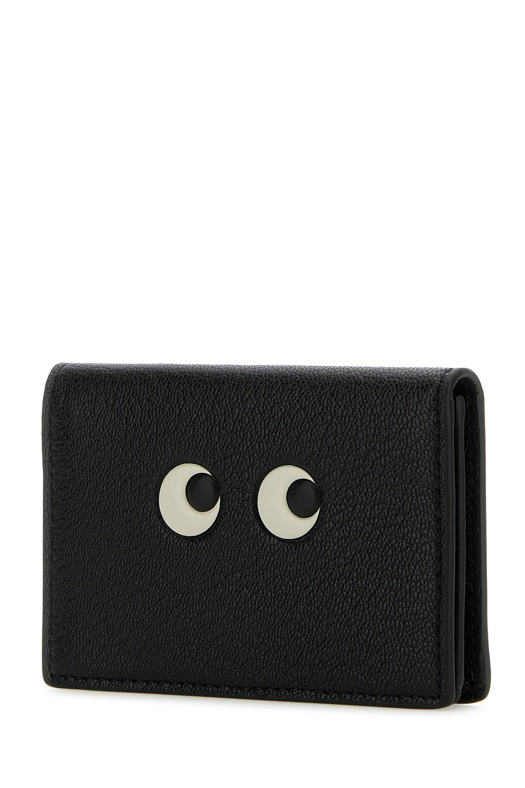 Black leather card holder