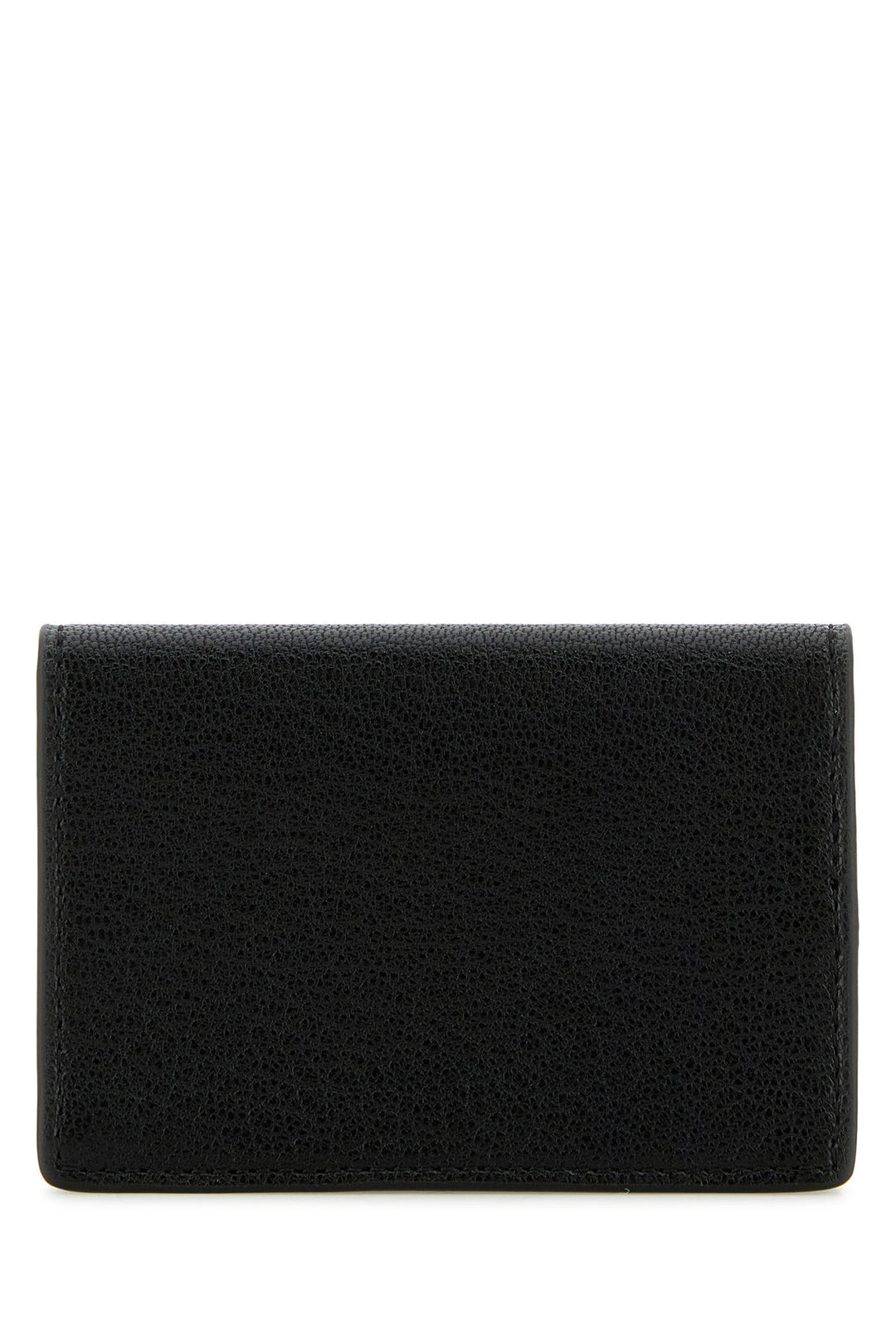 Black leather card holder