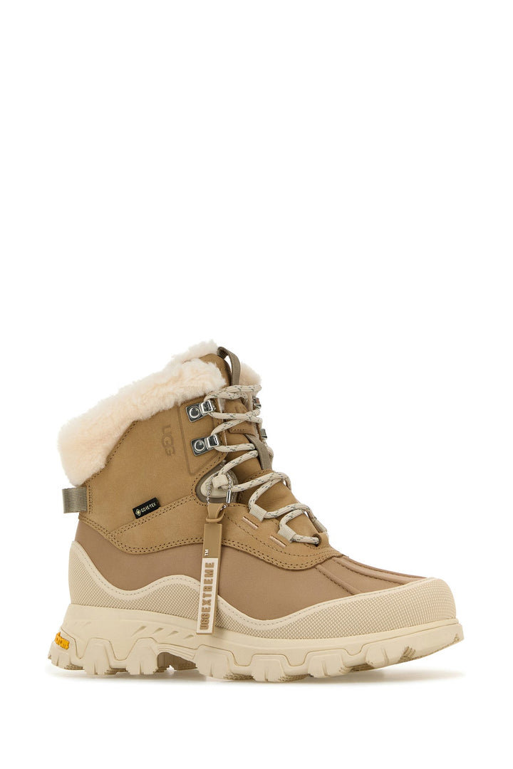 Beige leather Adirondack Meridian Hiker ankle boots