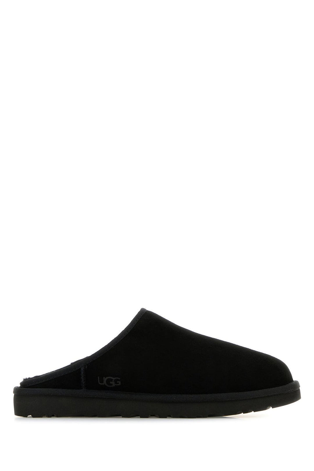 Black suede Classic slippers