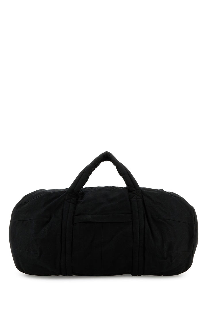 Black canvas travel bag