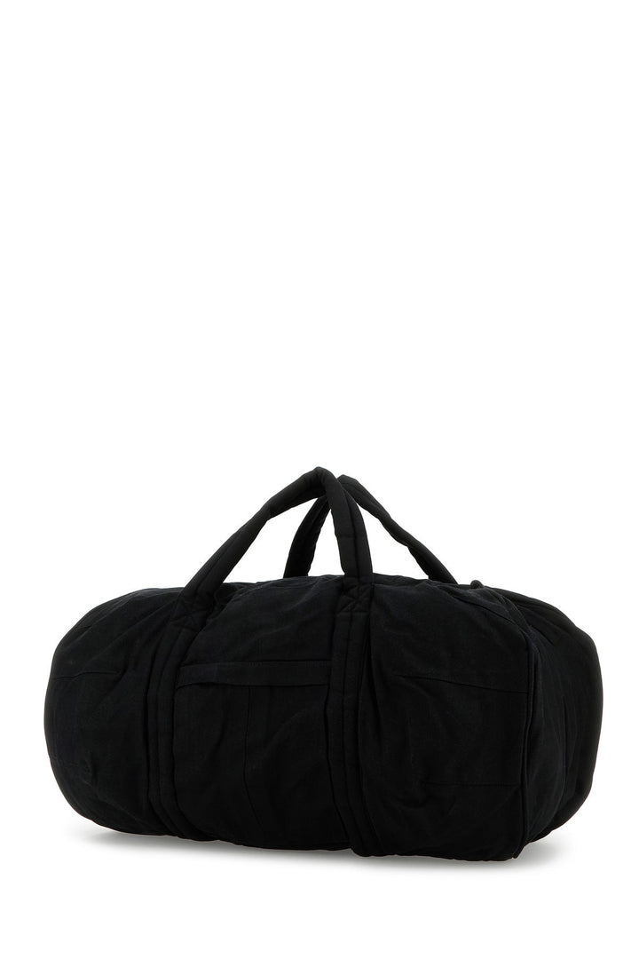 Black canvas travel bag