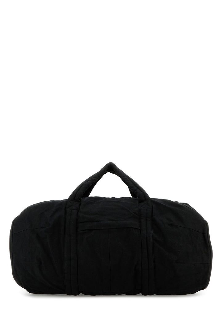 Black canvas travel bag