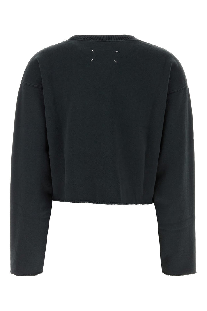 Black cotton sweatshirt