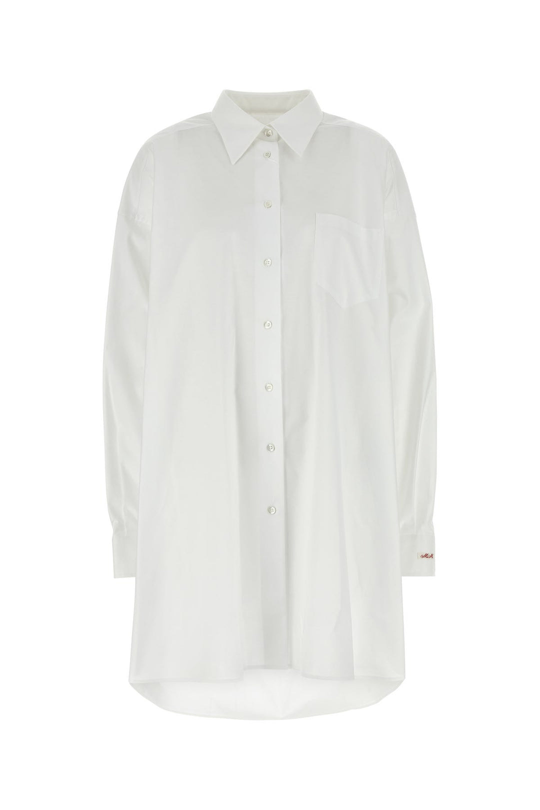 White oxford shirt dress