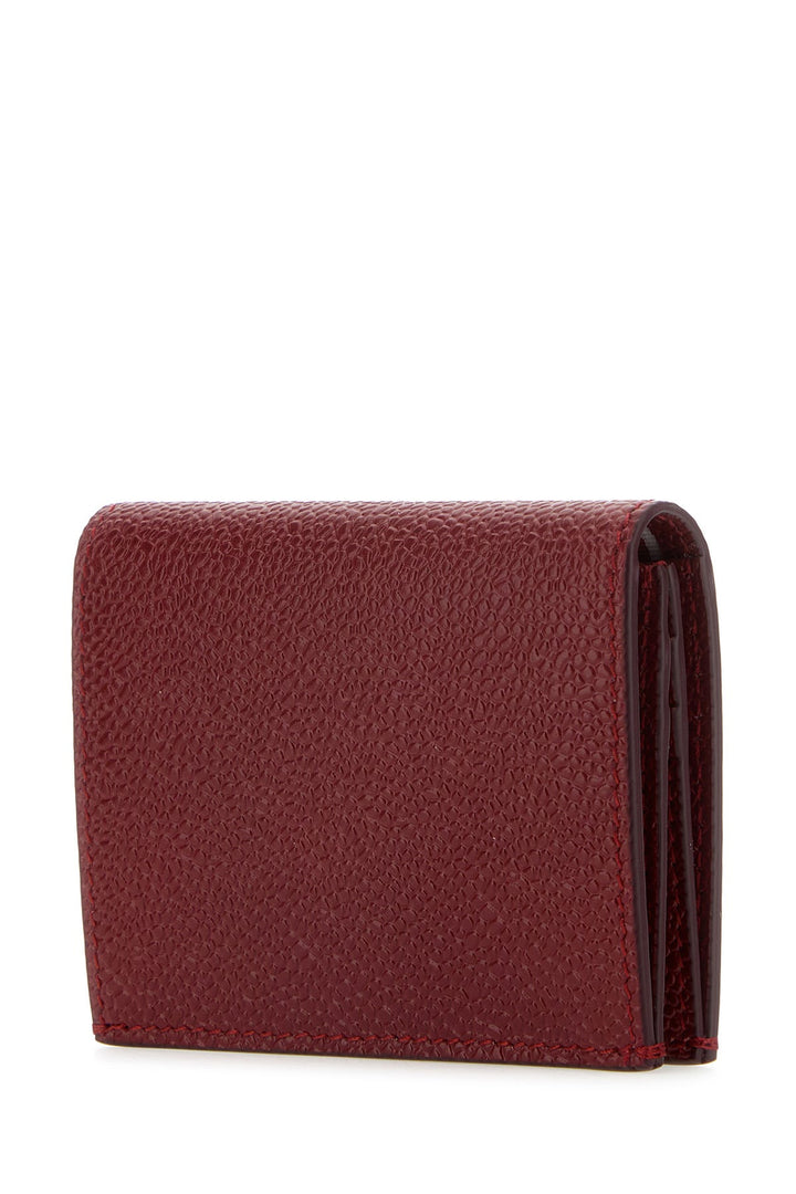 Tiziano red leather card holder