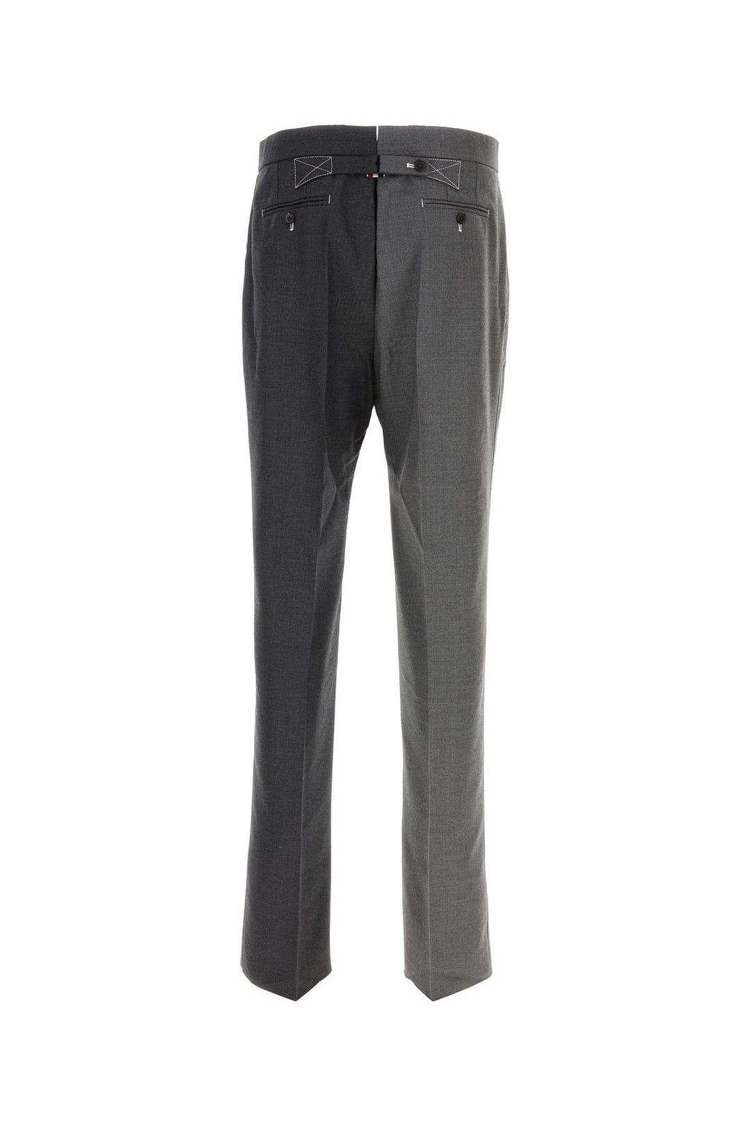 Two-tone wool pant