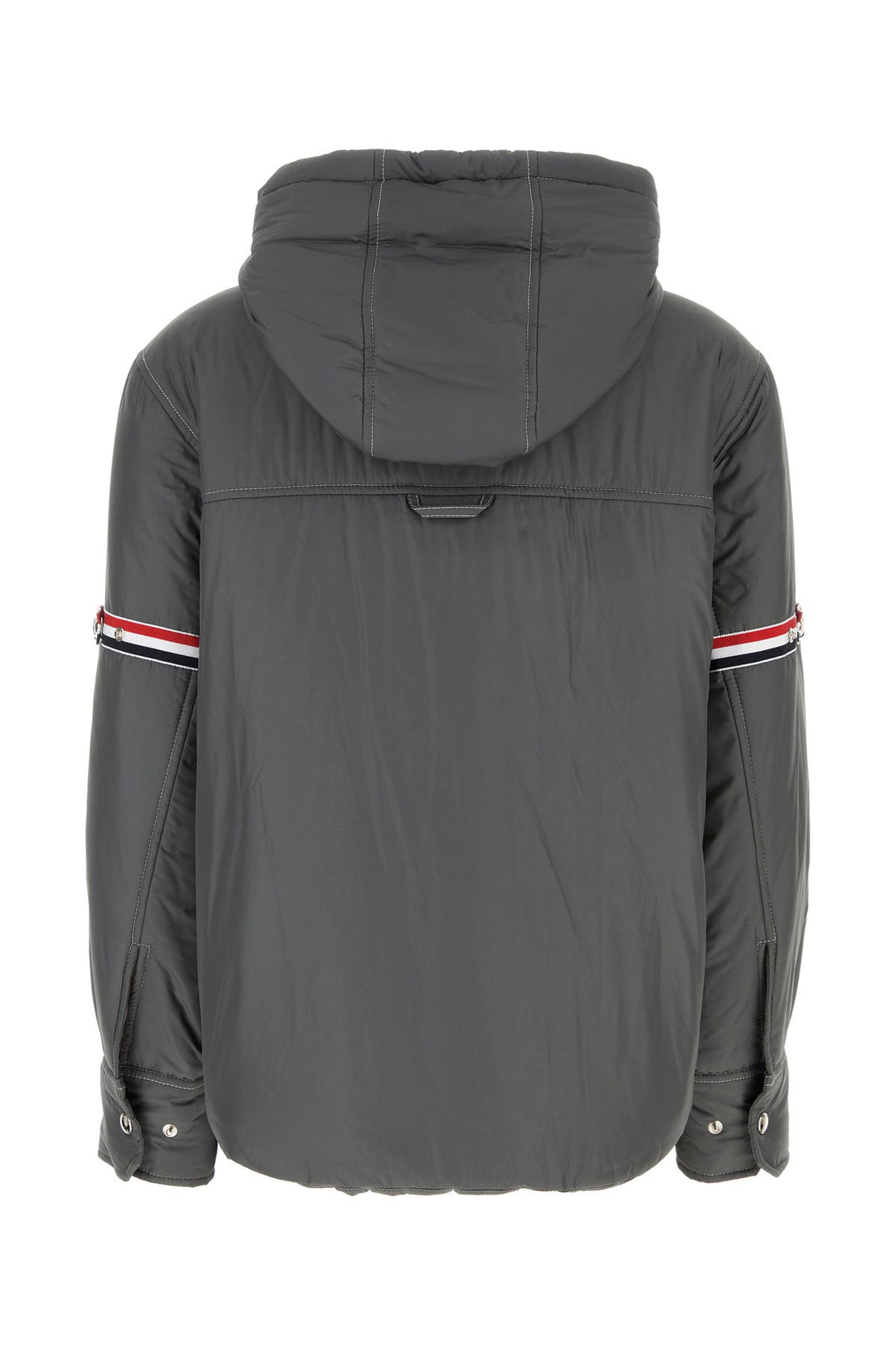 Dark grey polyester down jacket