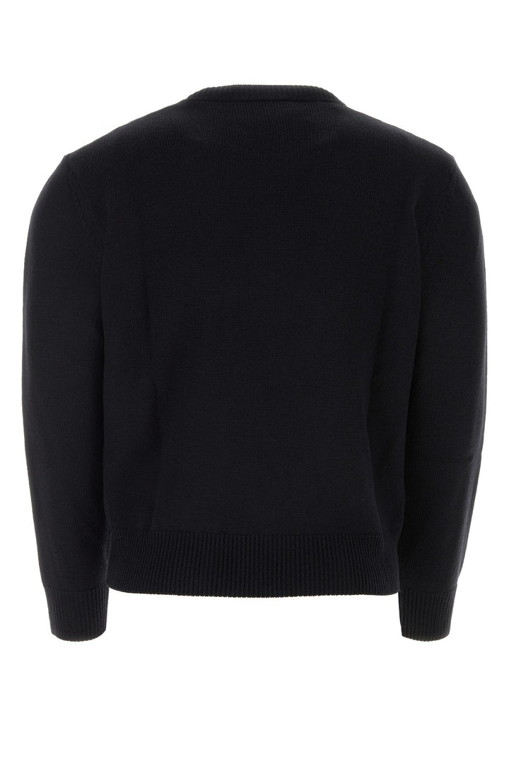 Black wool sweater