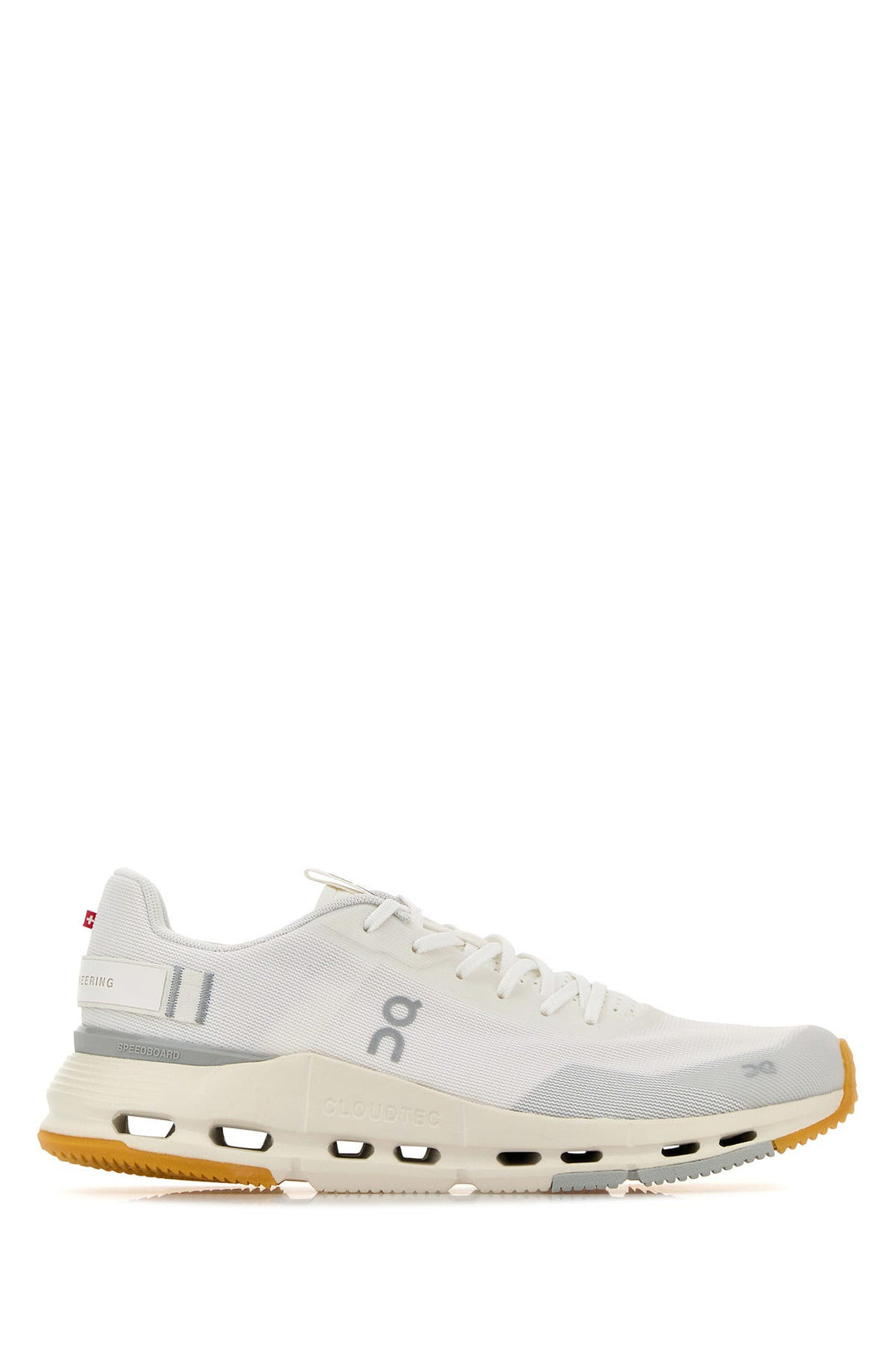 White fabric Cloudnova Form 2 sneakers