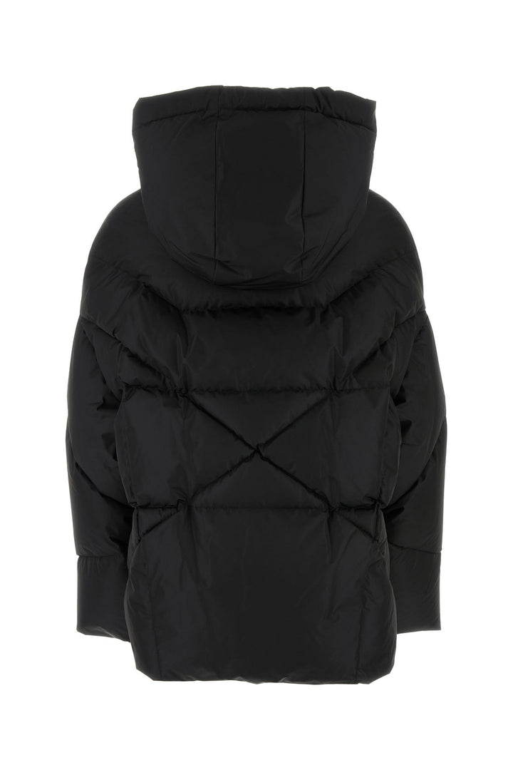 Black polyester down jacket