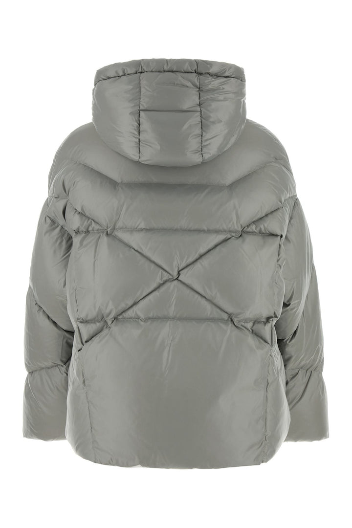 Grey nylon down jacket