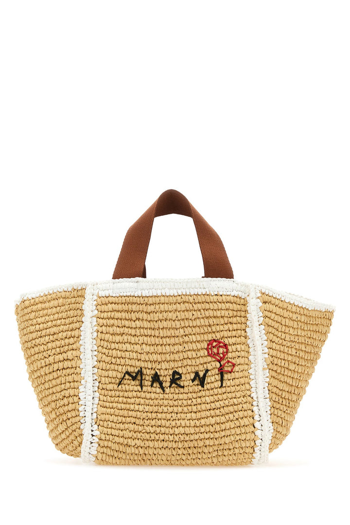 Raffia shopping bag