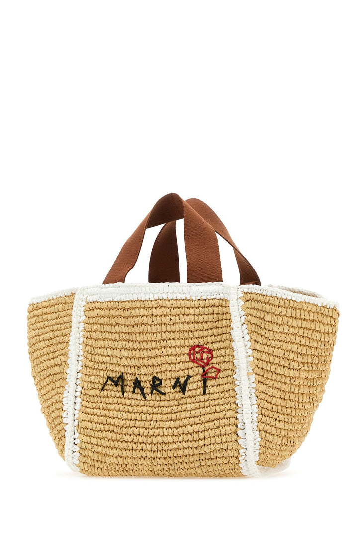 Raffia shopping bag