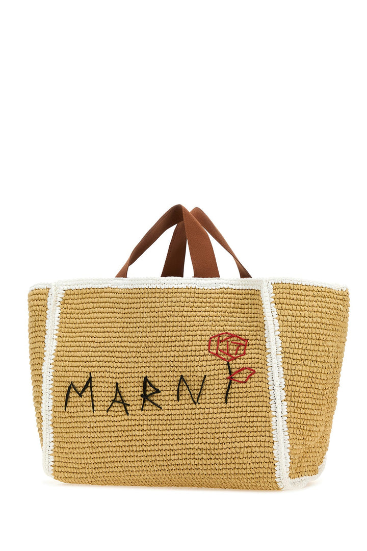 Raffia shopping bag