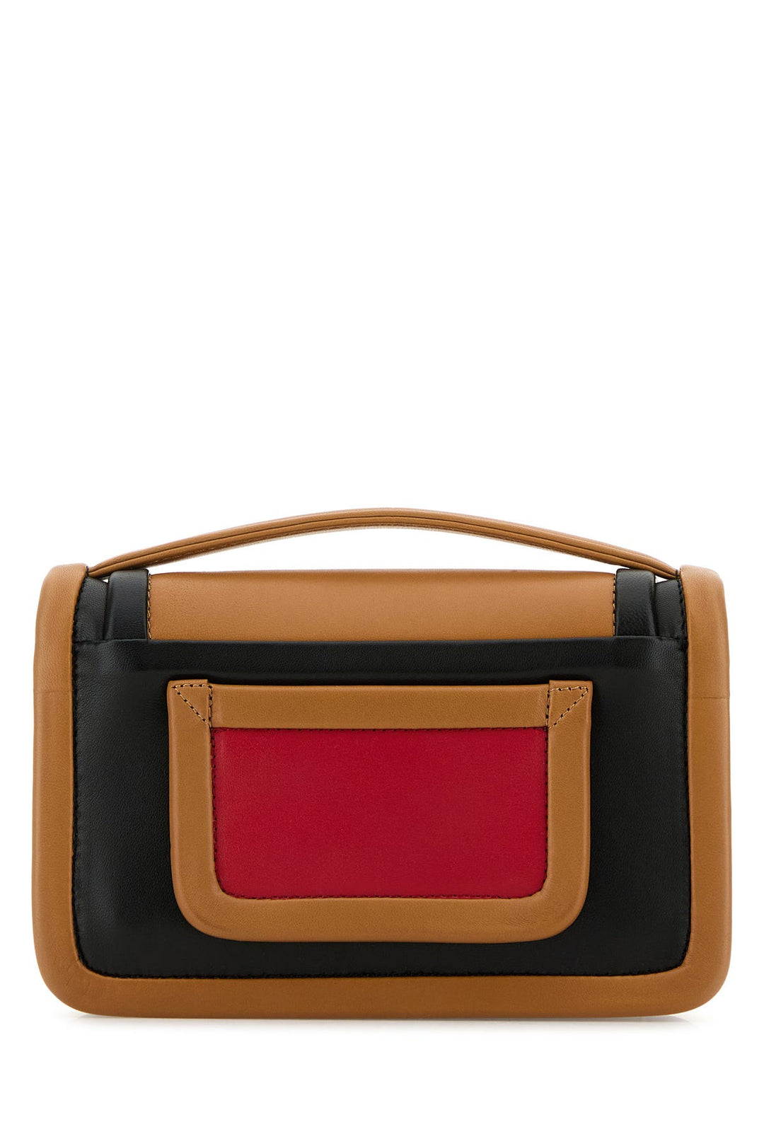 Multicolor leather Alpha handbag