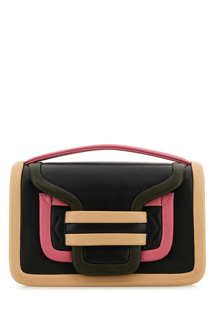 Multicolor leather Alpha handbag