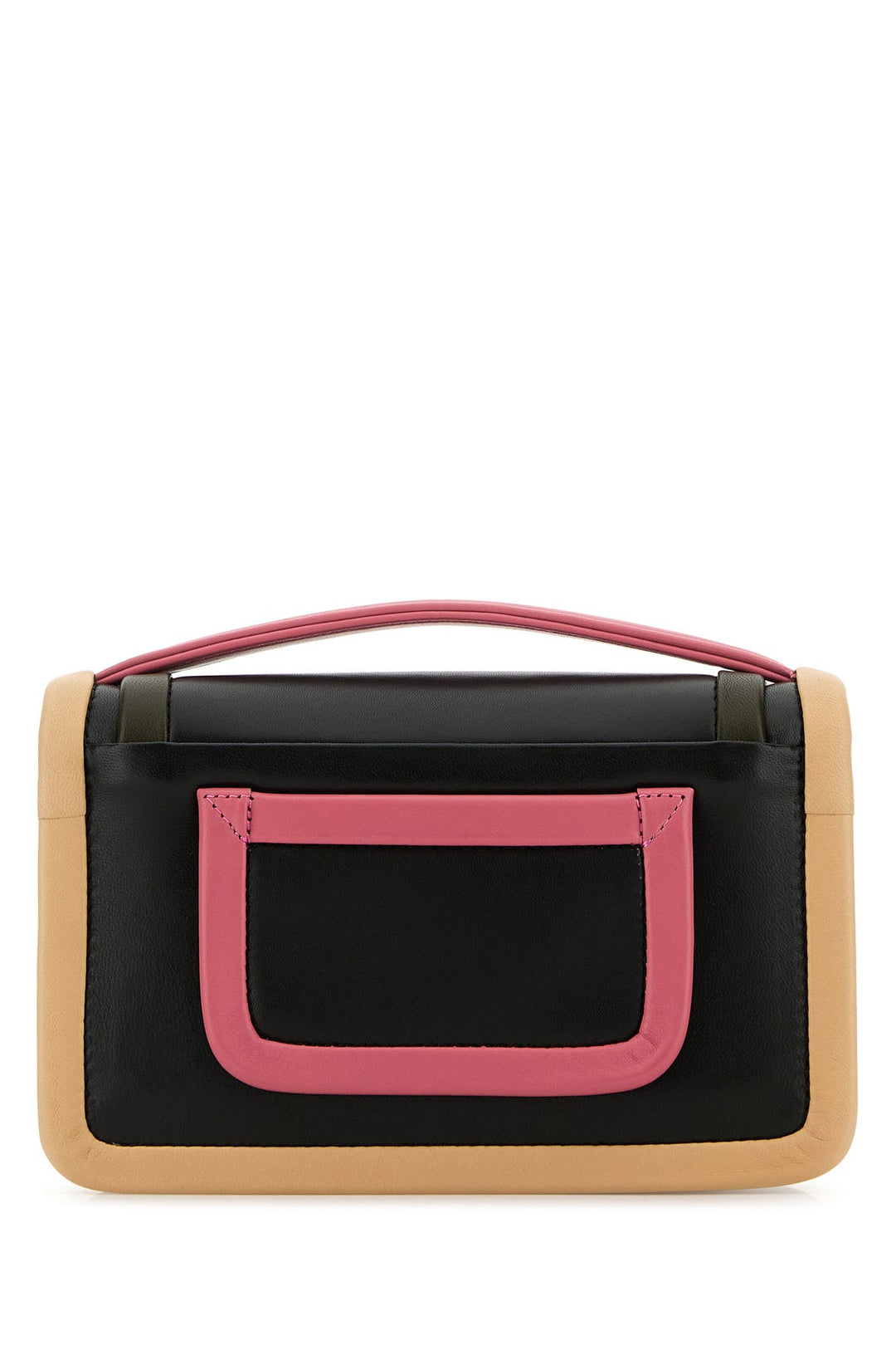 Multicolor leather Alpha handbag